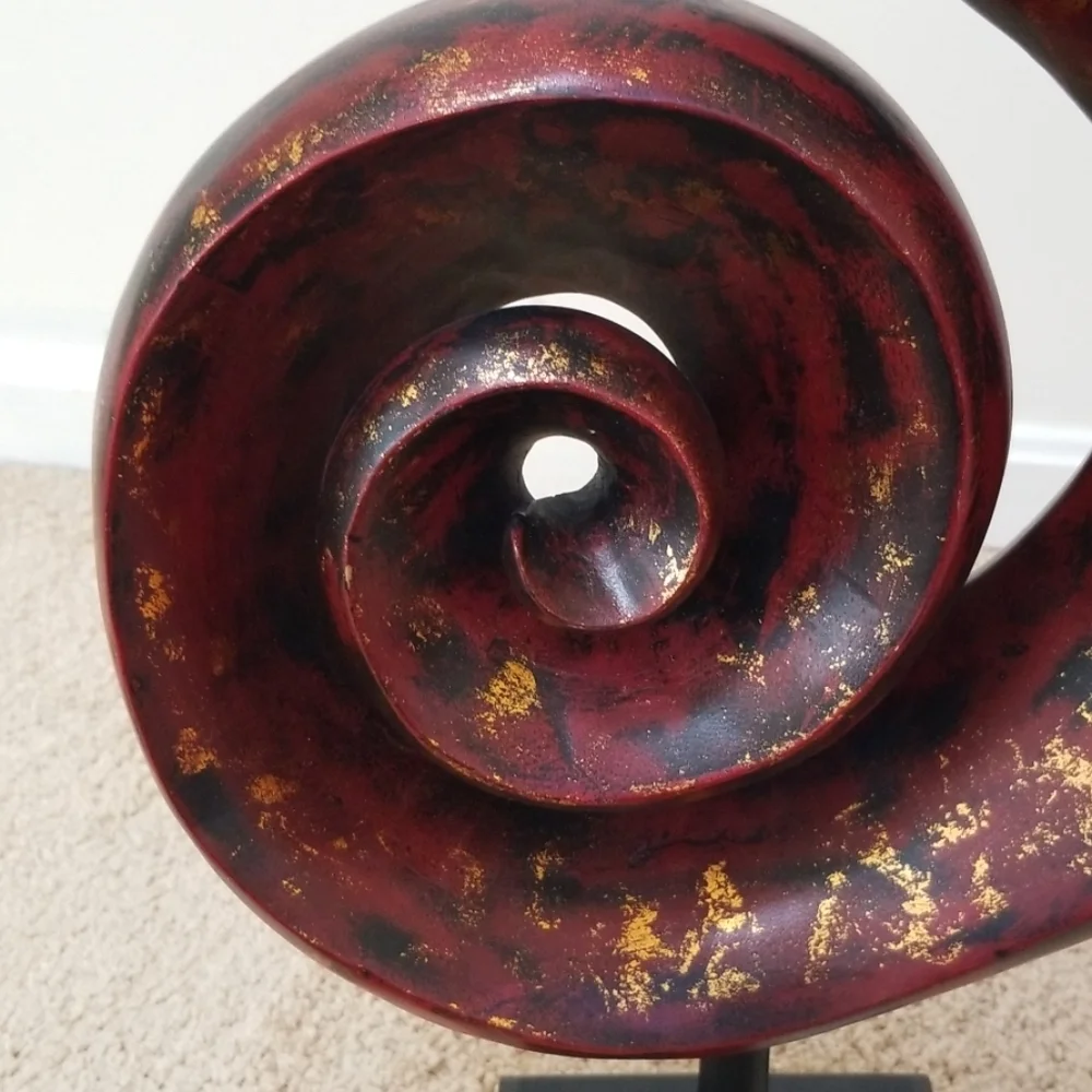 New! PIER 1 IMPORTS Albasia Wood Spiral Structure